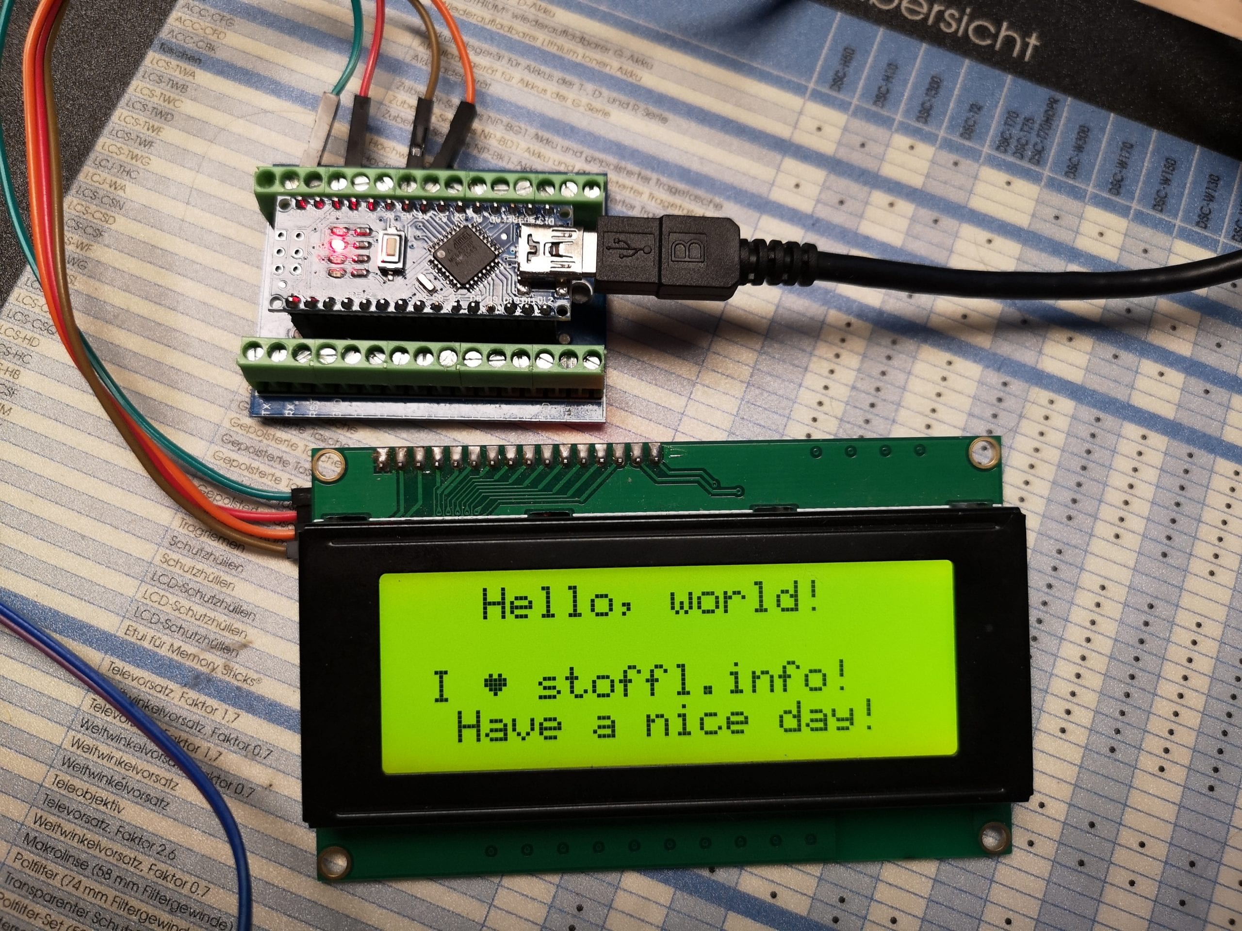 Arduino i2C Display anschlie?en